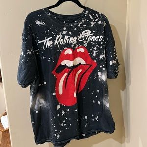 The Rolling Stones bleached tee shirt